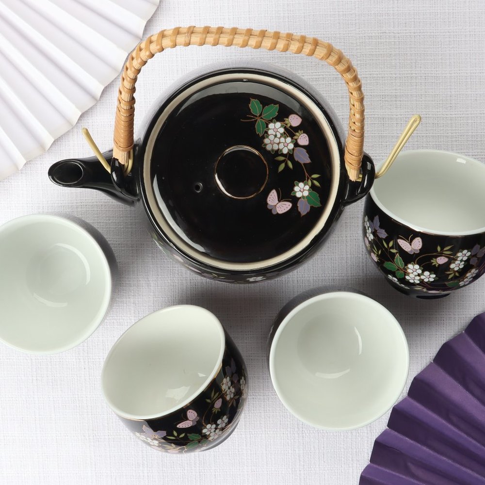 Japanese Teapot and Cups Set - Picture 2 of 7